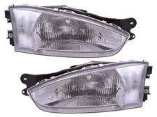 For 1997-2002 Mitsubishi Mirage Coupe Headlight Halogen Set Pair