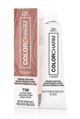 WELLA COLORCHARM Permanent Cream Toner T96 Muted Rose 2 oz