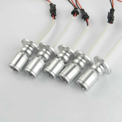5x LED Spot Strahler Mini Einbauleuchte Einbaustrahler Einbauspot Spotlight Weiß