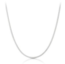 925 Sterling Silver Italian 1.0mm Snake Chain Necklace for Women Men 16 18 20 24