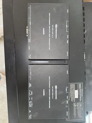 Crestron HD-MD-400-C-E Multiformat Switch Kit w/ Transmitter, Receiver, PS