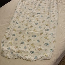 Vintage Baby Crib Sheet Zoo Animals