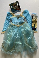 NWT Disney Store Brave L 9-10 Merida Costume Dress Wand Tiara
