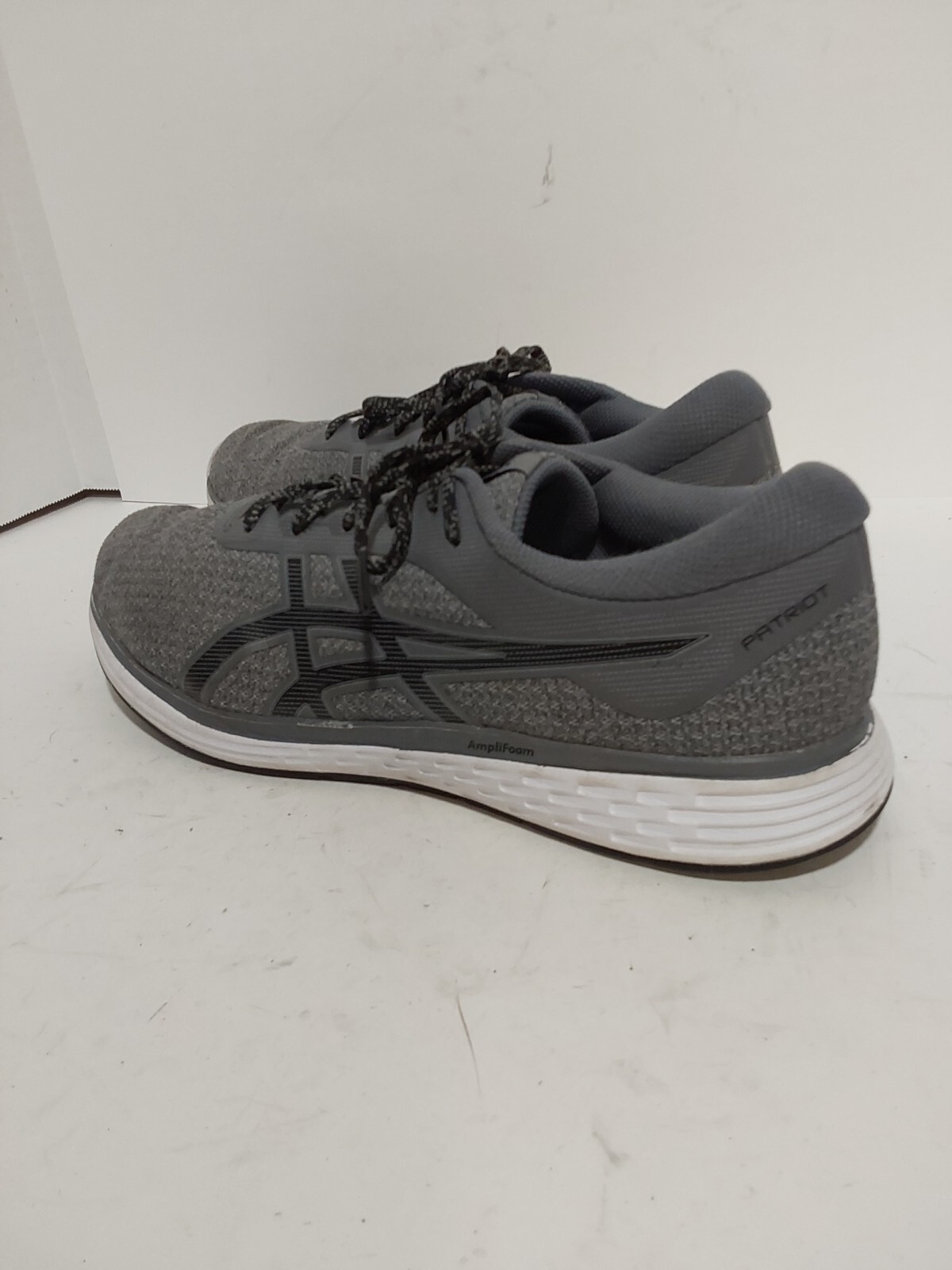 ASICS PATRIOT 11 GRAY MESH RUNNING MENS 10 SHOES