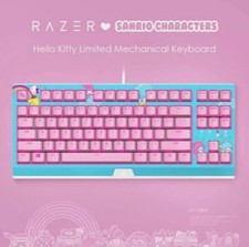 New RAZER x Sanrio Hello Kitty Limited Edition Professional Gaming Keyboard Pink