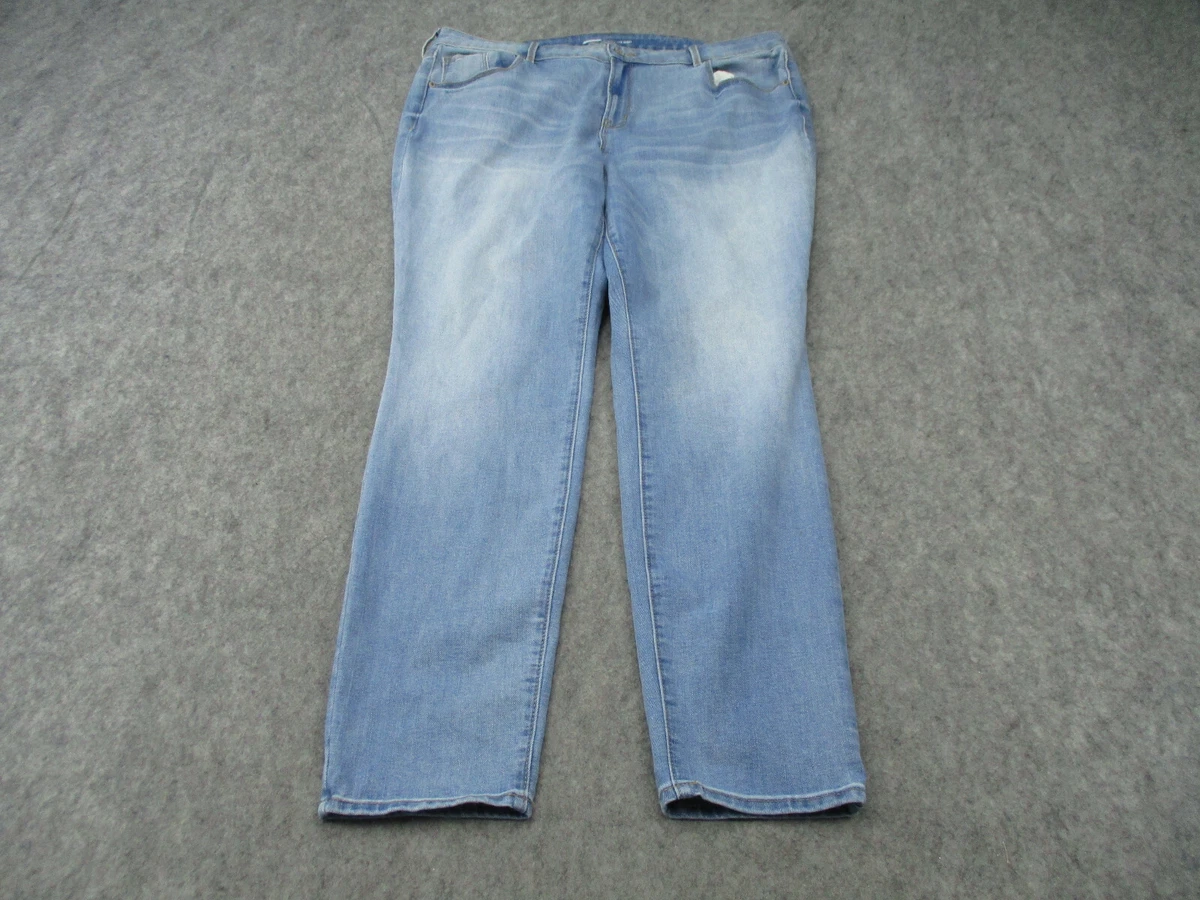 Old Navy Jeans Womens 18 Long Blue Denim Pants Skinny Pop Icon Pockets
