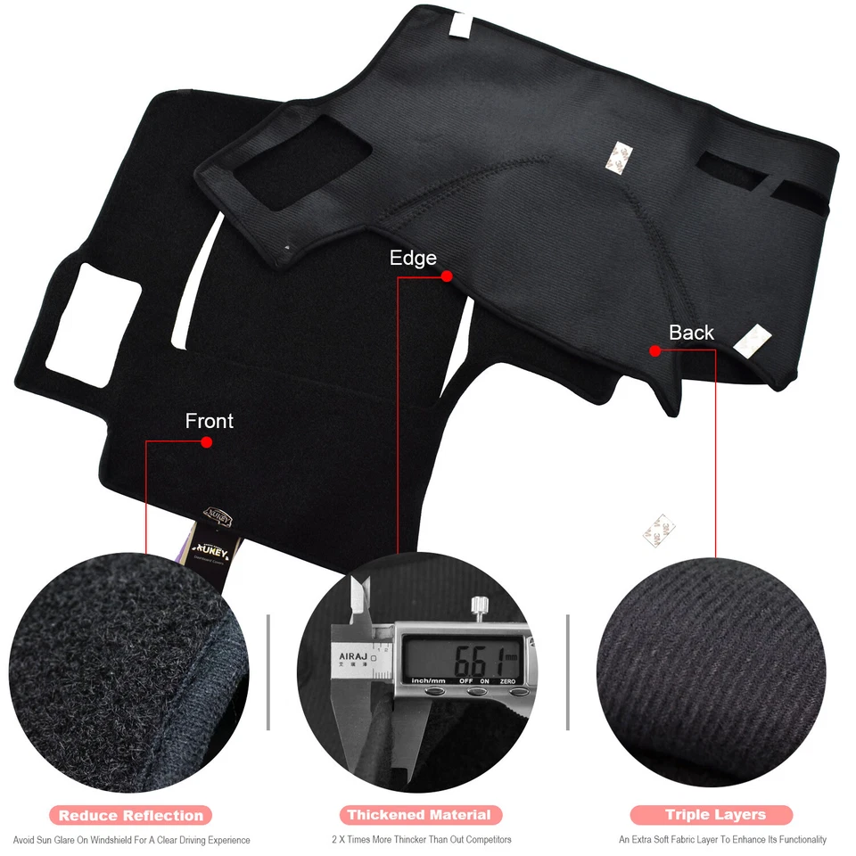 AU For Toyota Hilux 150 Series SR SR5 2005-2015 Dash Mat Dashboard Cover Dashmat - image 3 of 4