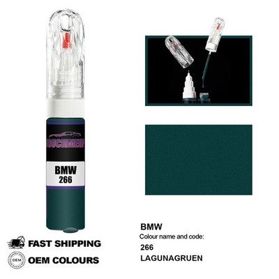 FÜR BMW LAGUNAGRUEN 266 Touch Up Lackstift Pinsel Fix Kit Kratzer Chip Set