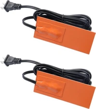 2 x 5 Inch Oil Pan Heater Pad - Self-Adhesive 50W Car Engine Heating Solution