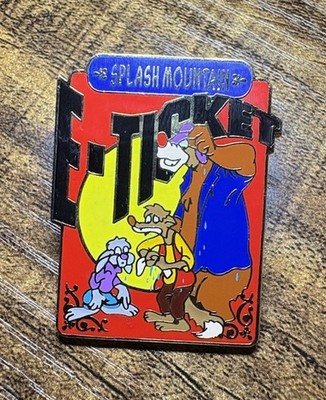 Disney WDW Splash Mountain E-Ticket Brer Rabbit Brer Bear Brer Fox 2000 Pin LE