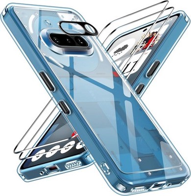 Klar Hülle + Displayglas für Nothing Phone 3a Panzerfolie Glas 9H Full Cover