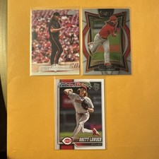 Rhett Lowder 3 Card Lot. 2 Cards A Rookies (RC). MLB Cincinnati Reds