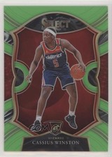 2020-21 Panini Select Concourse Neon Green Prizm 71/75 Cassius Winston #96 e6p