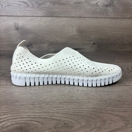 ILSE JACOBSEN Tulip Platform Sneakers Women's 37 US 6.5 Perforated Laser Cut - Picture 8 of 11