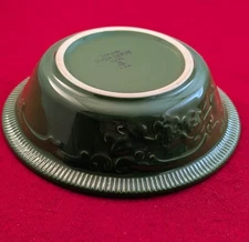 Vintage Homer Laughlin OVEN SERVE WARE Small Bowl Dark Green Made in USA 5 5/8"