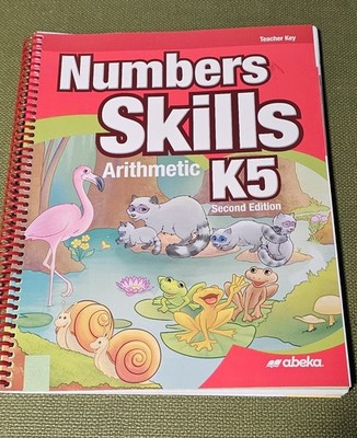 Abeka K5 Numbers Skills Teacher Key Current Excellent Condition