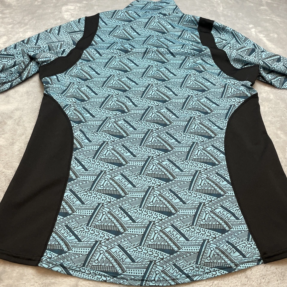 Camisa ecuestre Kerrits Breeze Ice Fil para mujer XL azul 1/4 cremallera equitación EE. UU. Foto 2 de 4