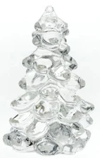Christmas Holiday Tree - Mosser USA - Crystal Glass - Small 2 3/4"