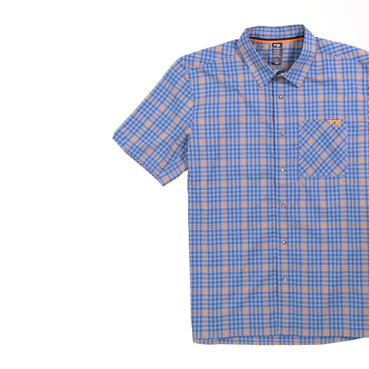 FOX Shop Shirt Orange Blue Plaid S 10790₽