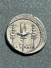 Marco Antonio 31 aC pierna XXII Legionario Denario Aquila/galera de Leu Numismatik