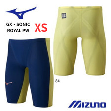 Mizuno GX SONIC ROYAL PW Swimwear N2MBD001 XS size Navy Yellow Men Swimsuit New