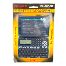 Sharp Memo Master EL-6800B Electronic Organizer 34KB Memory 3 Line Display NOS
