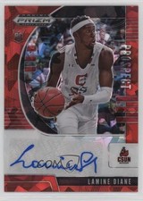 2020-21 Panini Prizm Draft Picks Prospect Red Ice Lamine Diane #PA-LD Auto 05l9