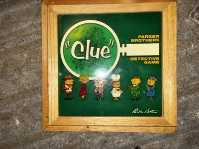 Vintage Clue Wooden Set Game by Parker Brothers. Excellent Condition Complete