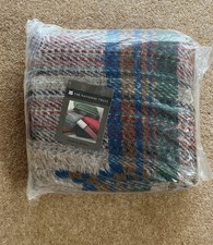 Vintage National Trust Picnic Blanket 100% Wool Rectangular 120 x 150