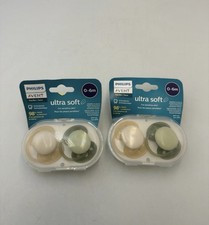 Philips Avent Ultra Soft Pacifiers 0-6 Months BPA Free Orthodontic 4 Pack Baby