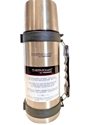 Thermocafe Thermos Stainless Steel Vacuum insulated Beverage Bottle 1.1 QT 1 L