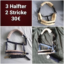 3 Fellhalfter 2 Stricke Halfter Strick Set VB Cob Pony Eskadron Riderschoice 