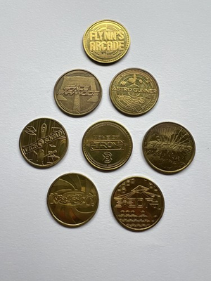 #ad 2010 SDCC TRON Legacy Flynn’s Arcade Promo Coin Set Disney Flynn Coin 8 $29.99