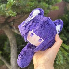 Genshin Impact Raiden Shogun Anime Keyring Stuffed Toy Bag Pendant Soft Toy Gift