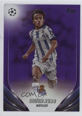 2023-24 Topps UEFA Club Competitions Purple Foil /299 Takefusa Kubo #45 17zr