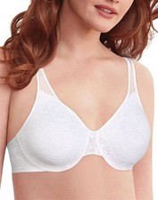Nuevo con etiquetas Sujetador con aros Bali 42d Passion for Comfort Minimizer 3385 encaje blanco 106788