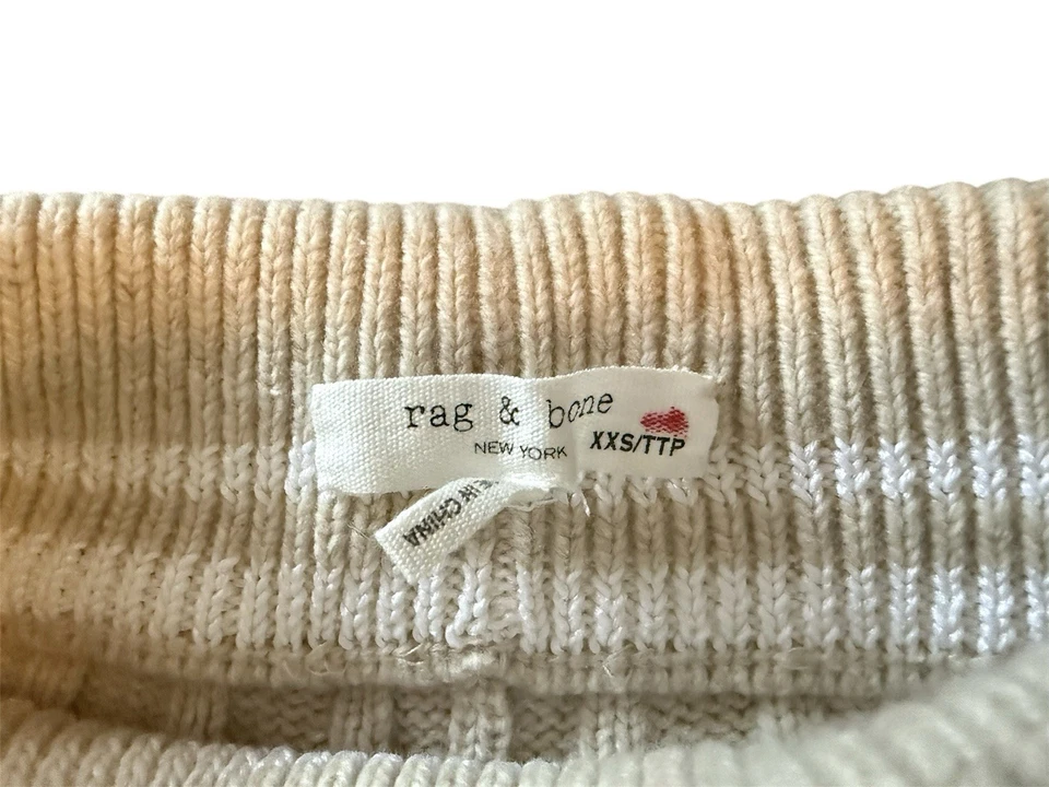 Pantalones Cortos Rag & Bone XXS Serena Mezcla Lana Tostada Foto 4 de 4