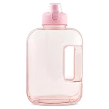 Pink Large Water Bottle Plastic Reusable Water Bottle Water Jug with Locking ...