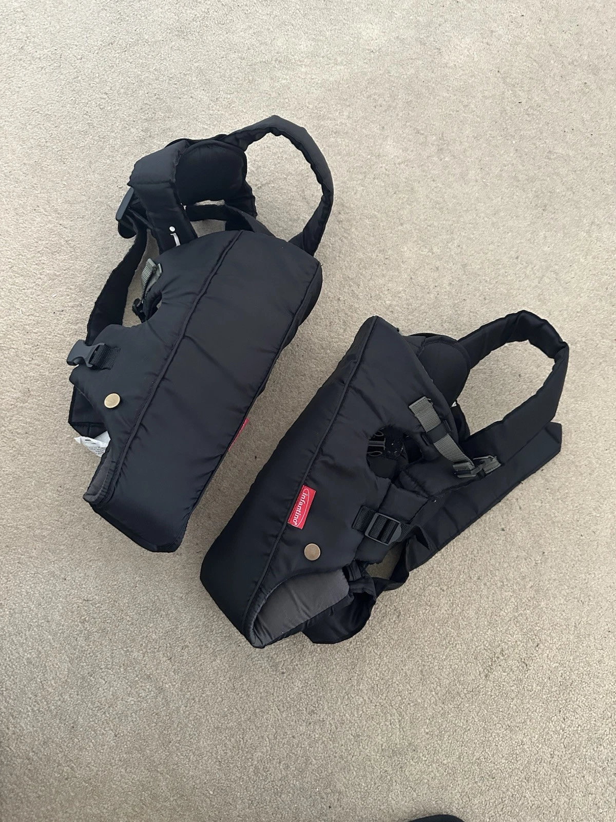 2 X Infantino Swift Classic Baby Carrier Black, 3.6 to 11.3 Kg (8-25 Lbs)