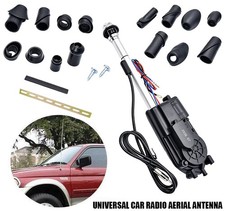 12v Car Signal Electric Antenna Power Aerial Radio Automatic Booster Telescopic