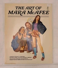 Vintage 1981 The Art of Mara McAfee Book Softcover Pocket Books ISBN 067179482X