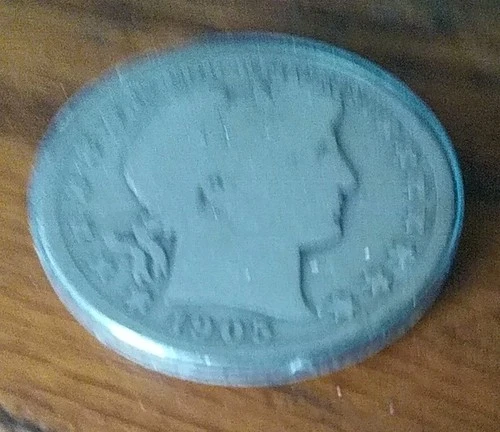 1905-P Barber Half Dollar — photo from the most recent tracked eBay sale