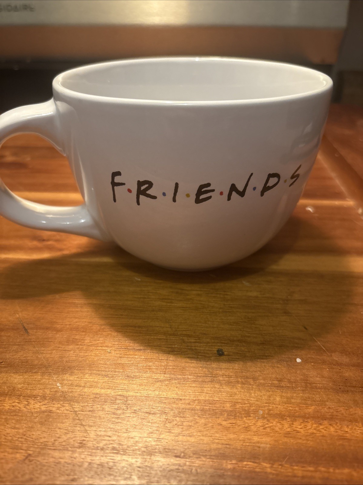 Friends Central Perk Oversized 24 oz Coffee Soup Ceramic Mug Bowl Silver Buffalo