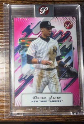 2024 Topps Pristine - Derek Jeter #147 Pink Refractor /15 & 3 Judge Cards
