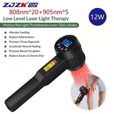 12W Laser Therapy for Home Use Relieve Muscle Pain, Joint Stiffness 808nm 905nm