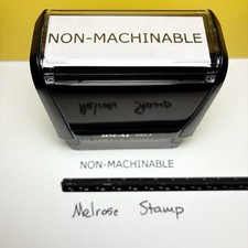 Nonmachinable Rubber Stamp Black Ink Self Inking Ideal 4913