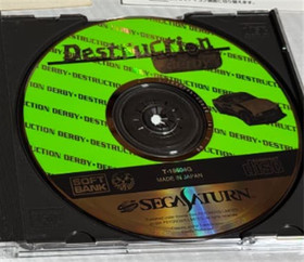 Sega Saturn Software Destruction Derby With Manual & Obi Tested Used 1995 Japan