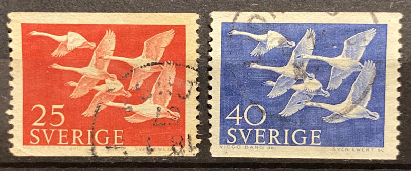 Sweden / Sverige stamps 1956. Nordens Dag. Used. Good cancellations.