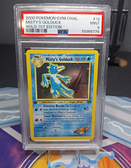 2000 Gym Challenge Misty's Golduck Holo 1st Ed 12/132 PSA 9