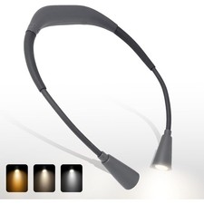 Rechargeable LED Neck Reading Light 3 Adjustable Color Temperatures 90 Hours